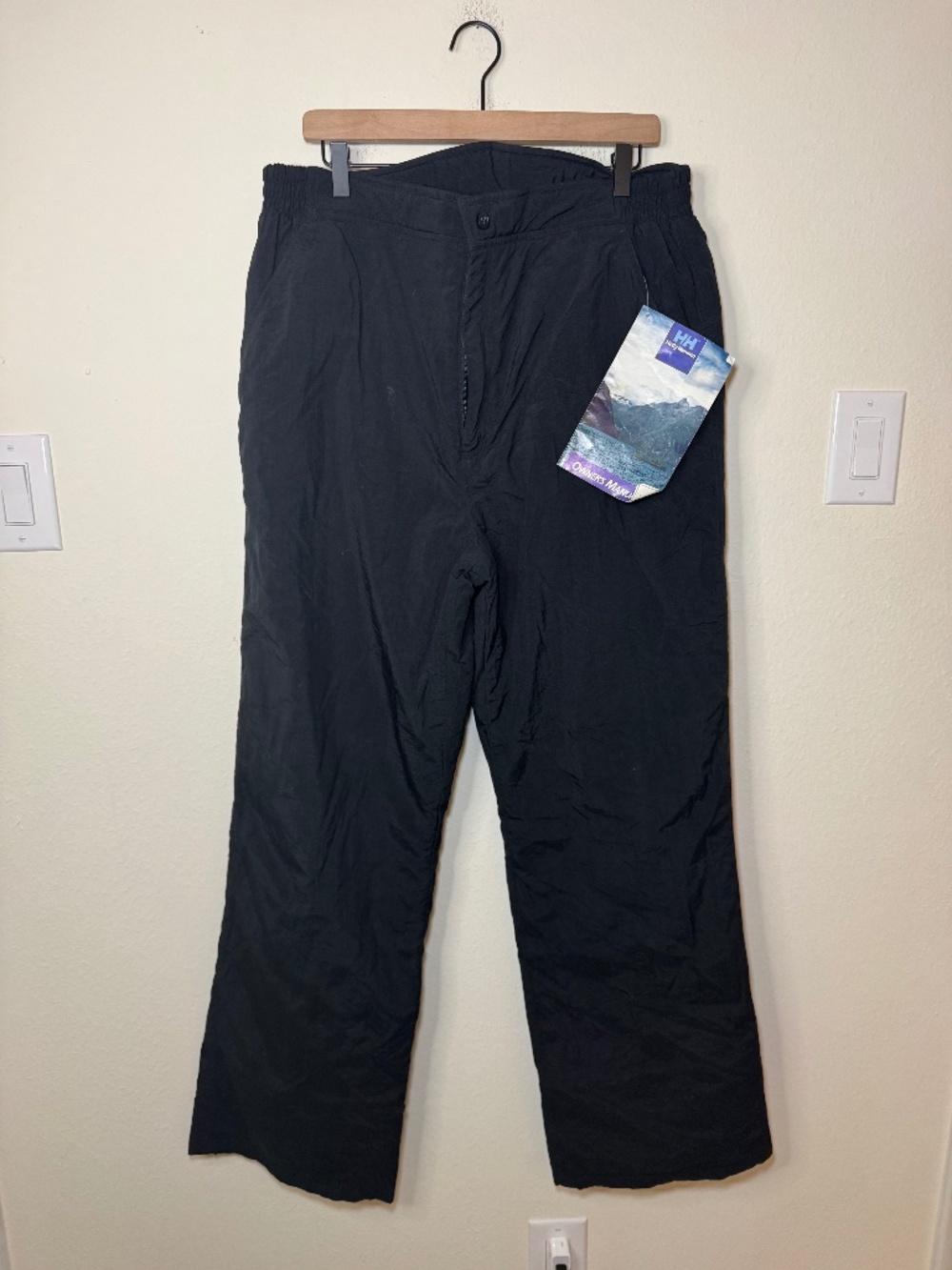 Helly Hansen Avalanche Ski Pants Men’s Large Black Nylon Snow Waterproof 36x31.5
